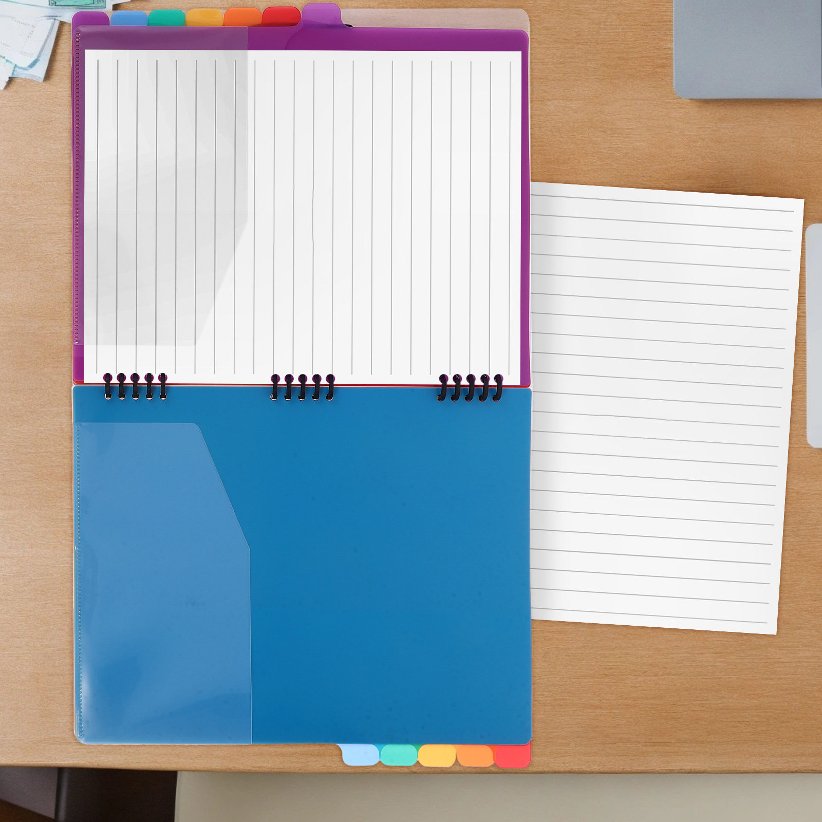 Tab Divider A4 - A4 Document Organizer File Binder with