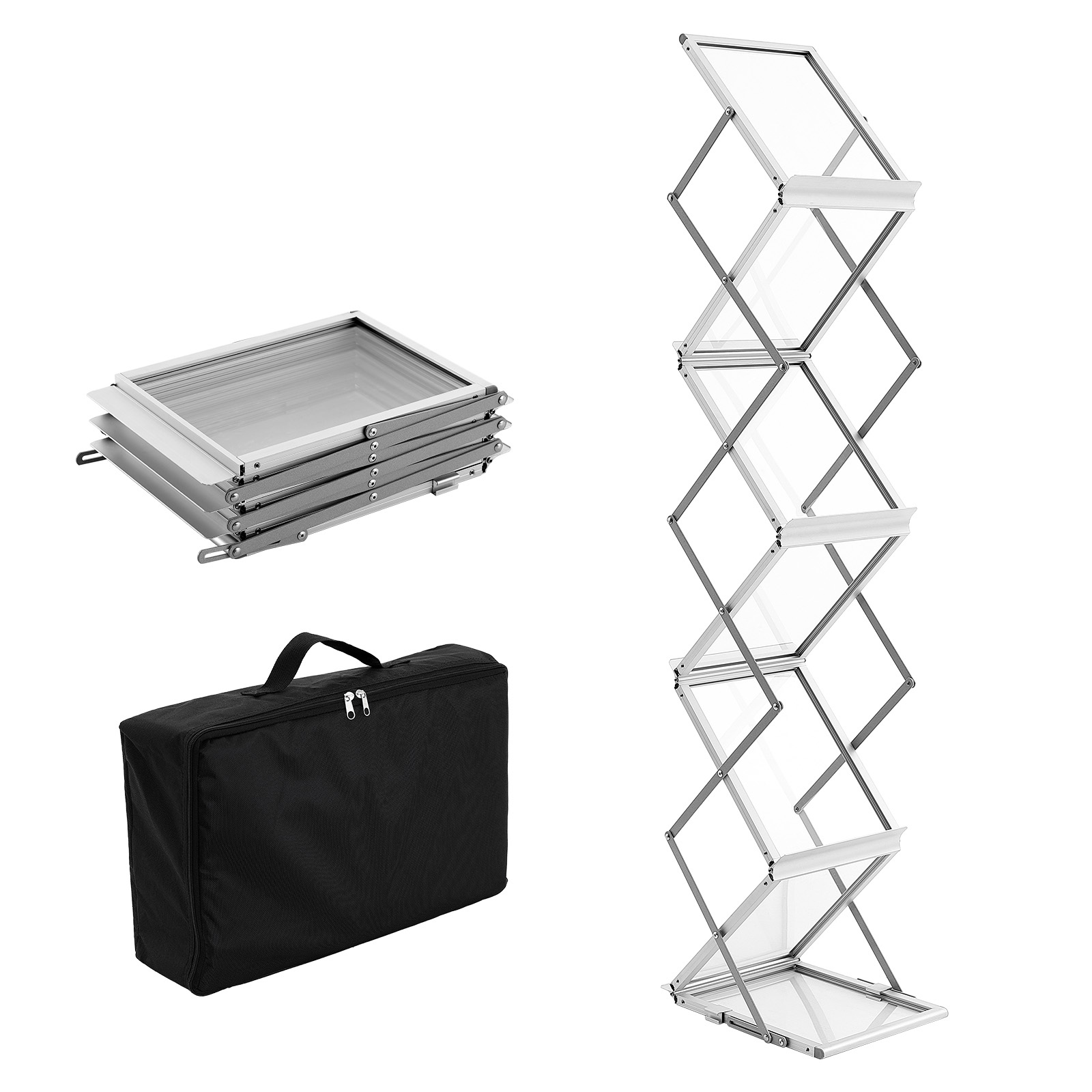 Magazine Holder Rack - SucceBuy Literature Rack 6 Pockets Pop