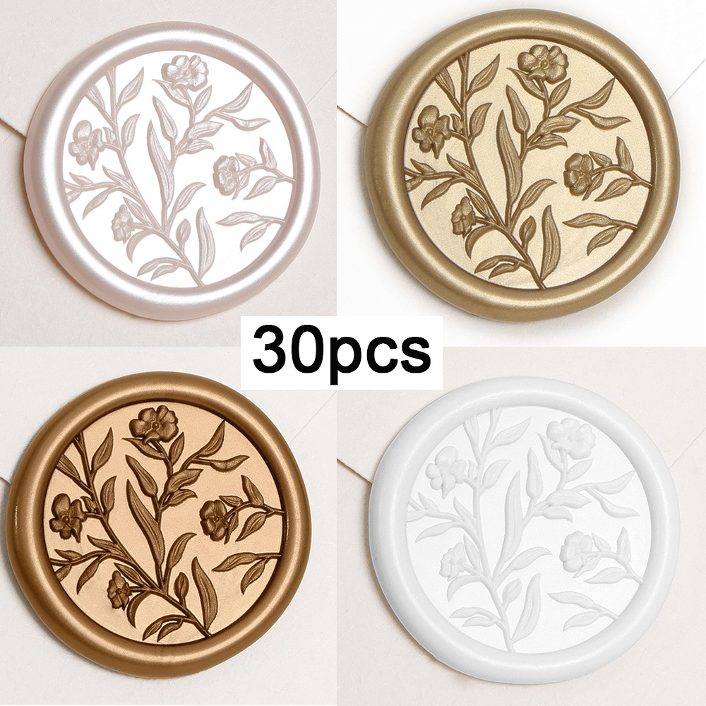 Wax Seal Stamp Set - Wax Seal Stickers - 3D Floral