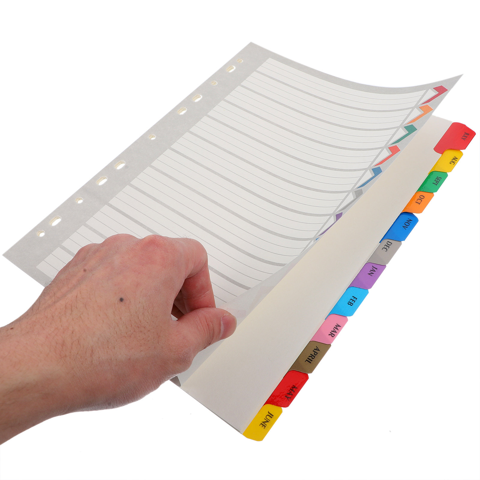 12Sheets Binder Dividers Tabs  - đánh giá và giá Tab Divider A4