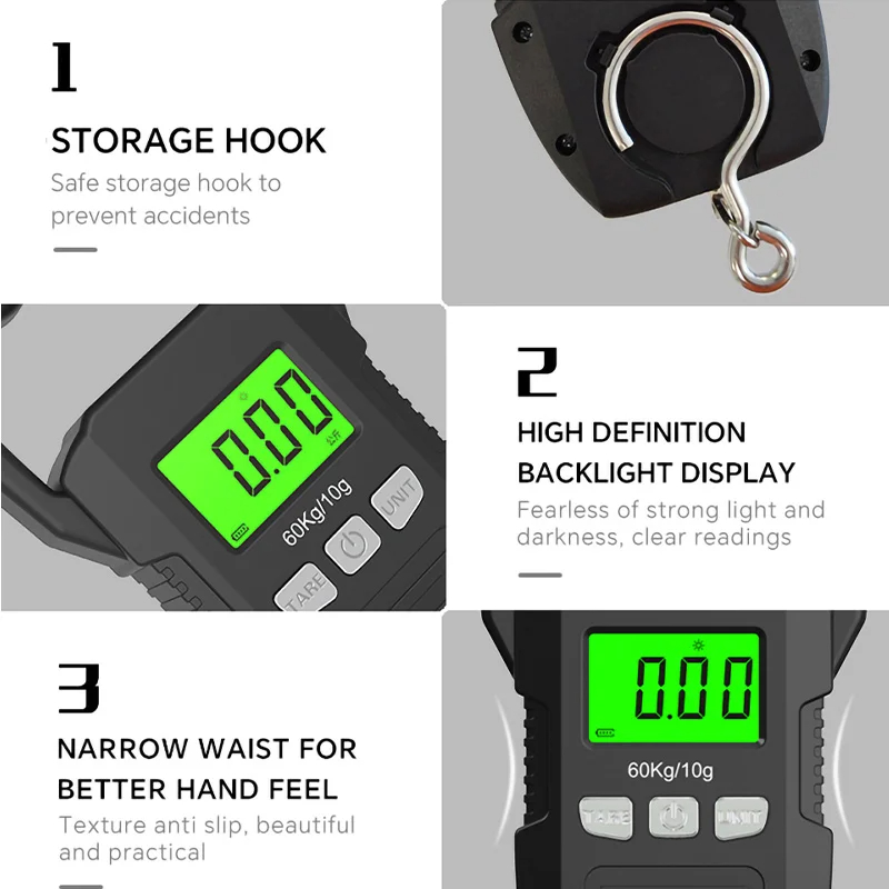 60kg/10g LCD Digital Hanging S - đánh giá và giá Tape Dispenser Weighted