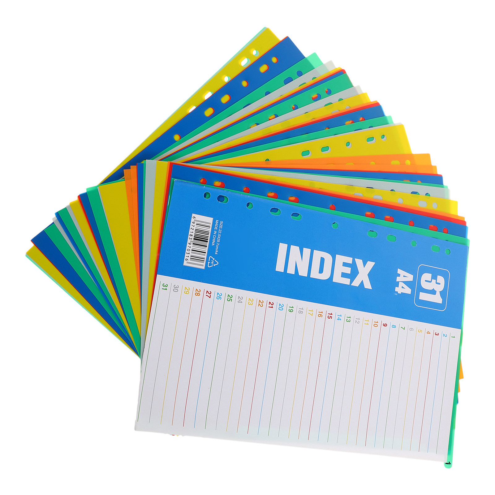 1Set A4 11-Hole Plastic Index  - đánh giá và giá Tab Divider A4
