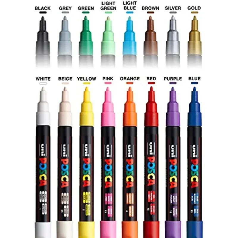 Uni Posca Art Marker Set 7/8/1 - đánh giá và giá Copic Marker Classic