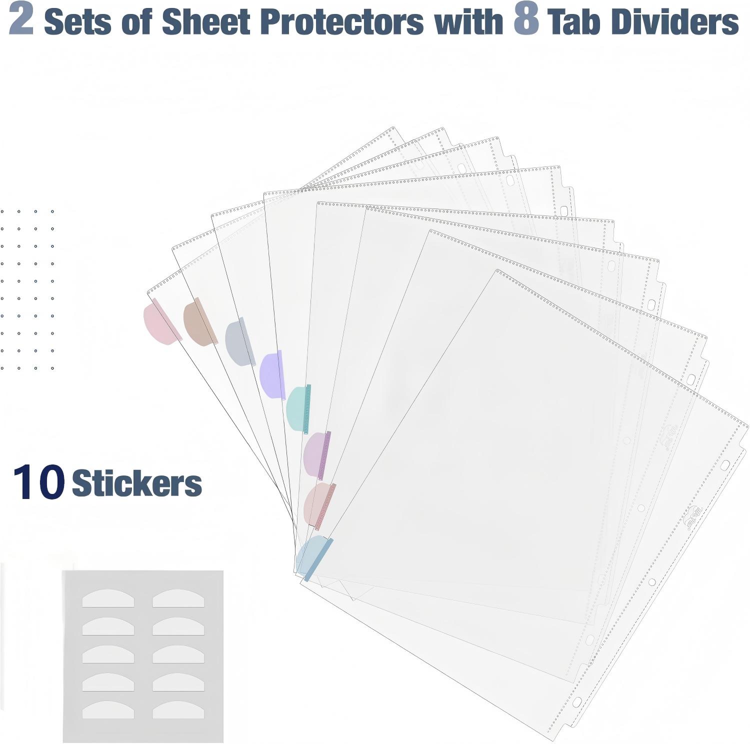 A4 Clear Sheet Protectors with - đánh giá và giá Tab Divider A4