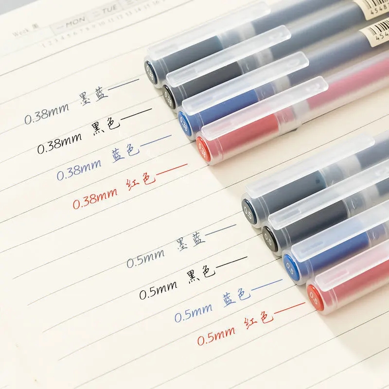 3-6Pcs/Set 0.38mm Kawaii MUJIs - đánh giá và giá Muji Stationery Gel Pen
