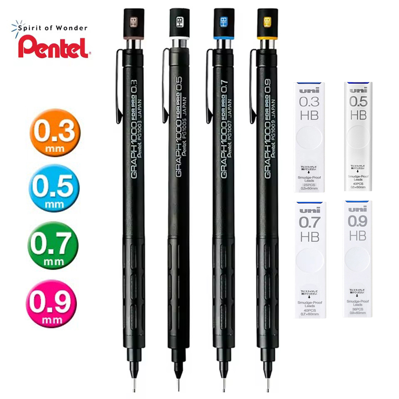 Pentel PG1000 Graph For PRO Bl - đánh giá và giá Pentel Pen Energel