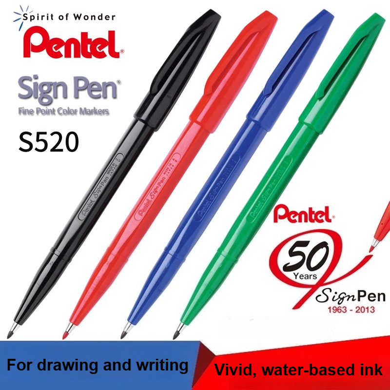 1/3/12PC Pentel S520 Sign Pen  - đánh giá và giá Pentel Pen Sign Pen