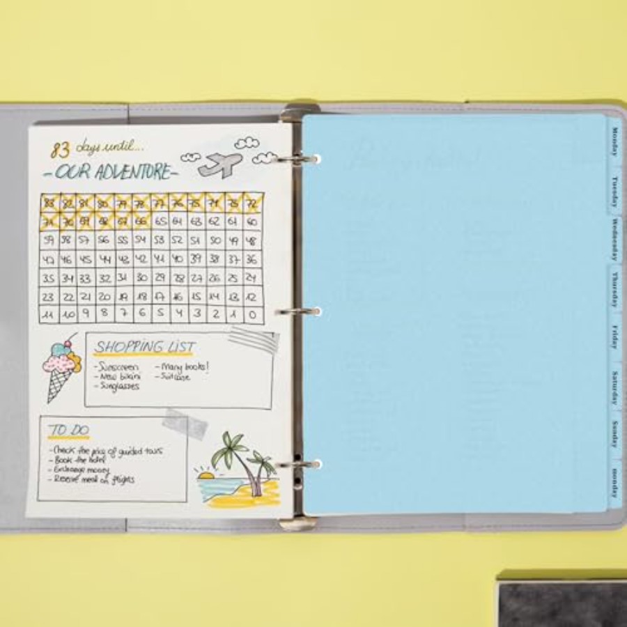 3 Ring Binder Dividers with 8- - đánh giá và giá Tab Divider A4
