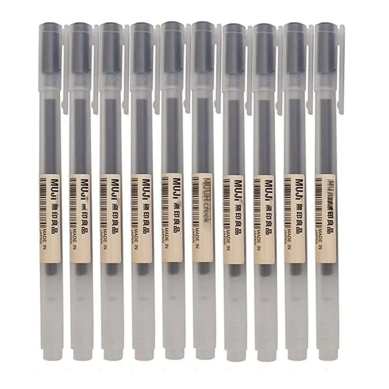 6/8Pcs/Set MUJIs Gel Pen Black - đánh giá và giá Pentel Pen Energel