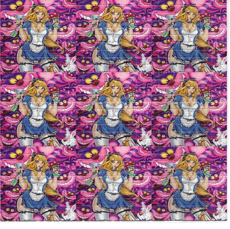 Gợi Cảm Alice Tâm LSD Axit Giá - đánh giá và giá Ink Blotter Paper