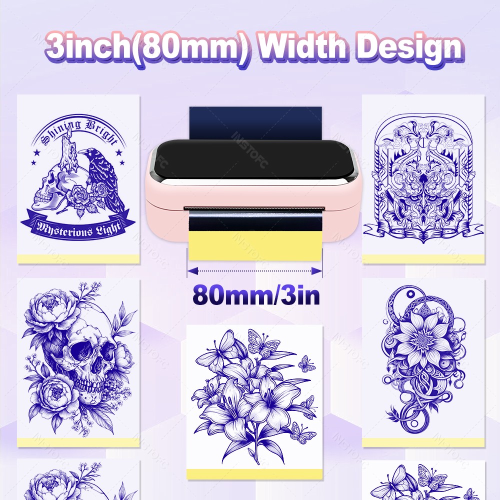 Mini Tattoo Stencil Printer AI - đánh giá và giá Ink Blotter Paper