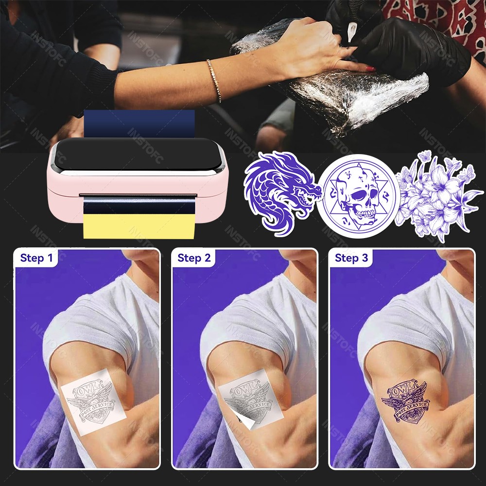 Mini Tattoo Stencil Printer AI - đánh giá và giá Ink Blotter Paper