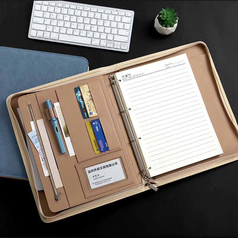Multifunctional A4 PU Leather  - đánh giá và giá Binder A4 Lever