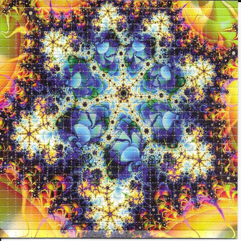 Fractal Psychedelic LSD Acid F - đánh giá và giá Ink Blotter Paper