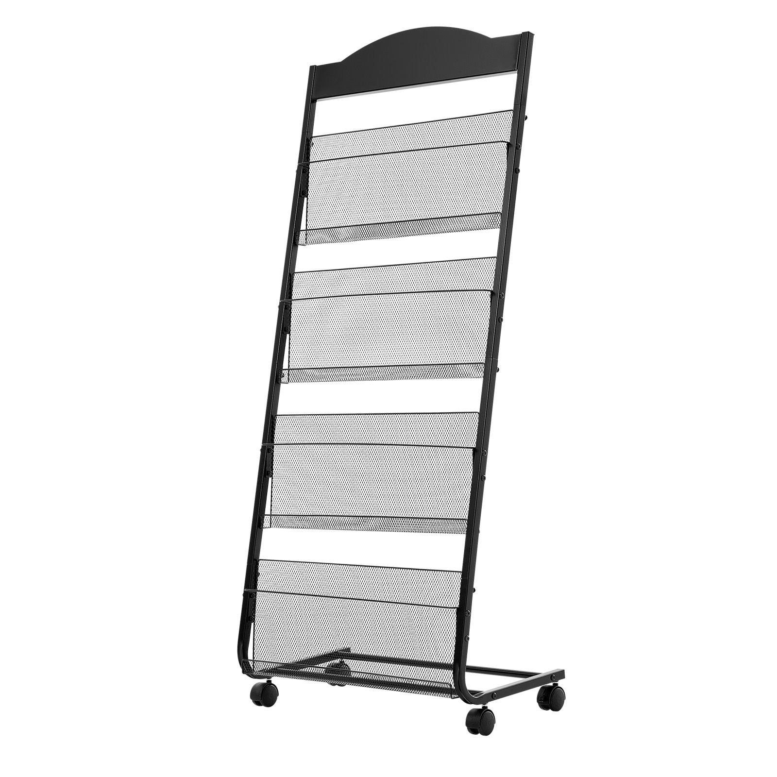 Brochure Display Rack, 4-Tier  - đánh giá và giá Magazine Holder Rack