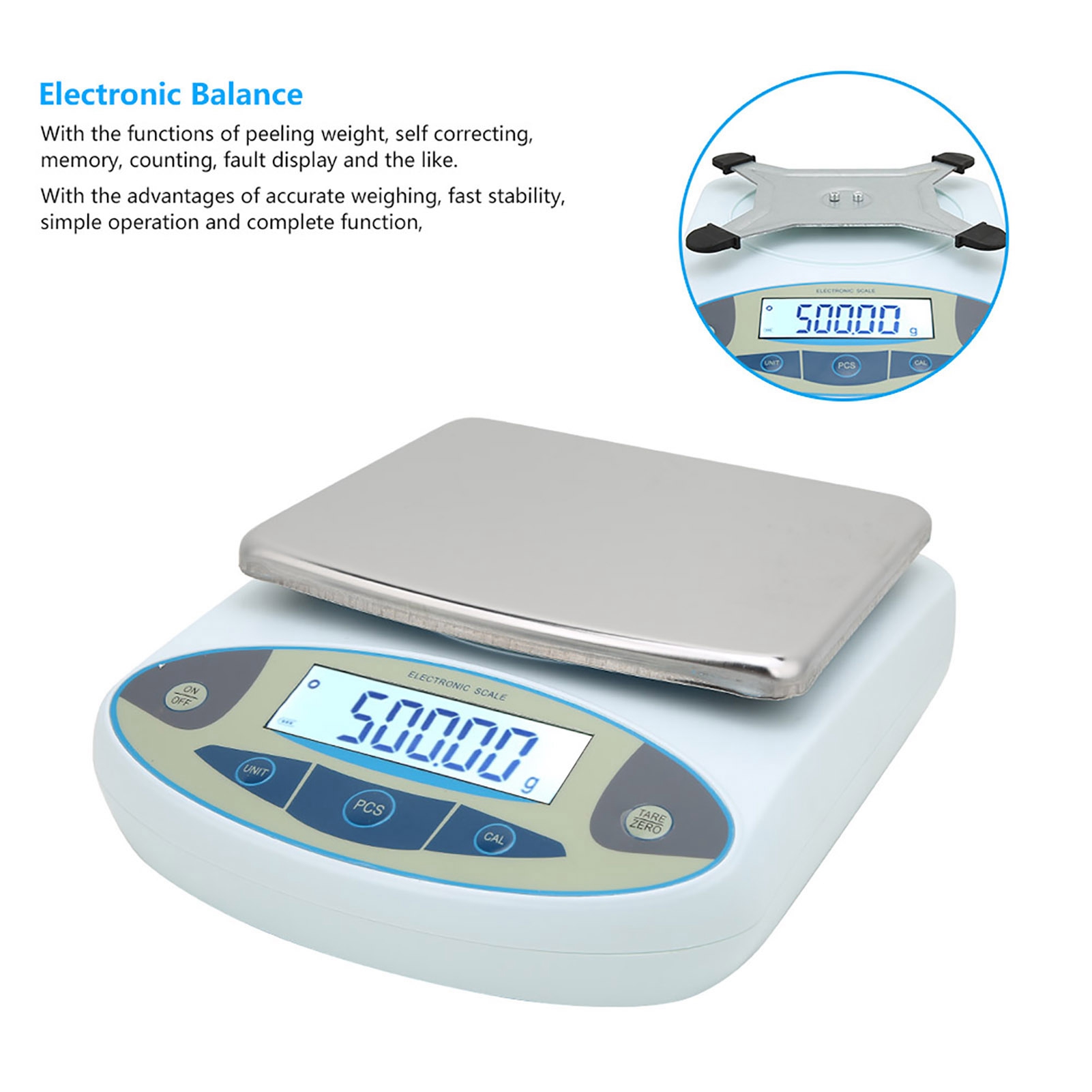5000g 0.01g Digital Precision  - đánh giá và giá Tape Dispenser Weighted