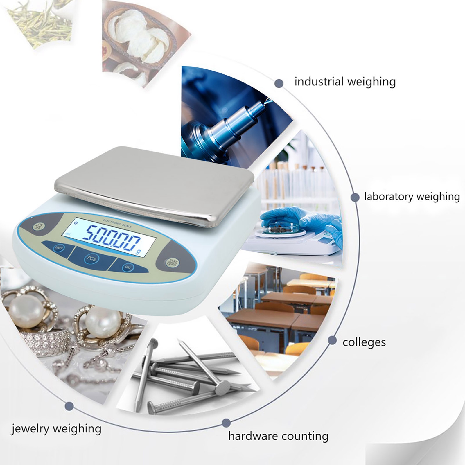5000g 0.01g Digital Precision  - đánh giá và giá Tape Dispenser Weighted