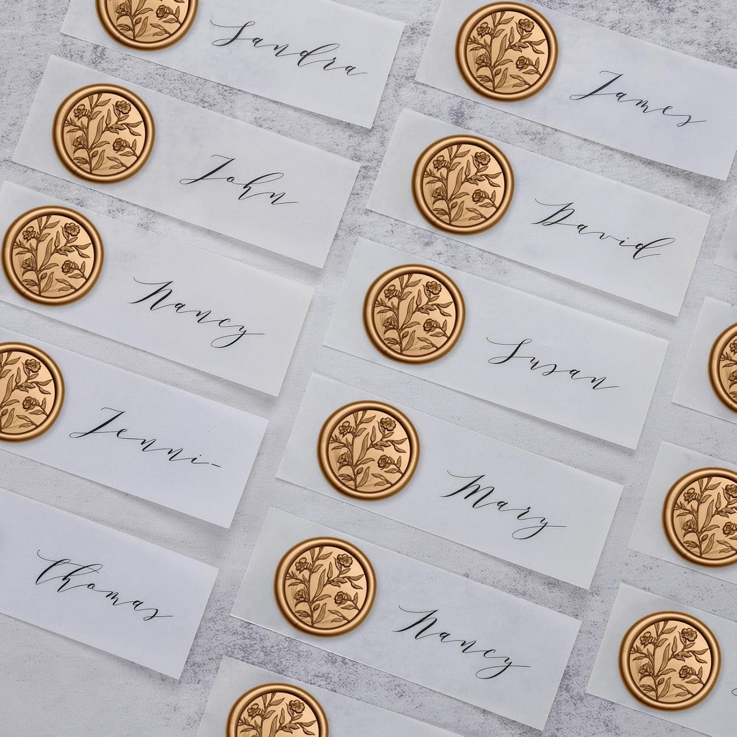 Wax Seal Stickers - 3D Floral  - đánh giá và giá Wax Seal Stamp Set