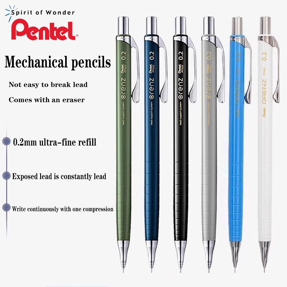 Japan Pentel Orenz 0.2mm Mecha - đánh giá và giá Pentel Pen Energel